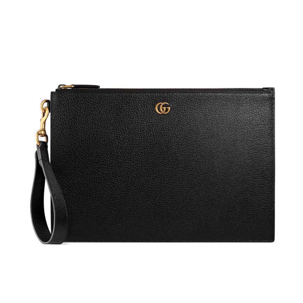 GUCCI GG MARMONT LEATHER POUCH 475317 (30*20*1.5cm)